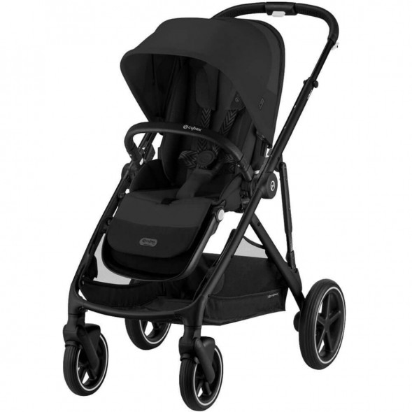 Детская коляска Cybex Gazelle S BLK Moon Black с корзиной и дождевиком в Перми