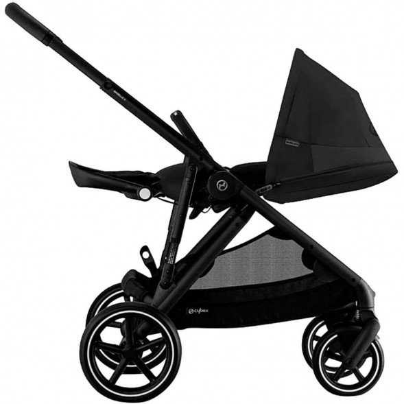 Детская коляска Cybex Gazelle S BLK Moon Black с корзиной и дождевиком в Перми