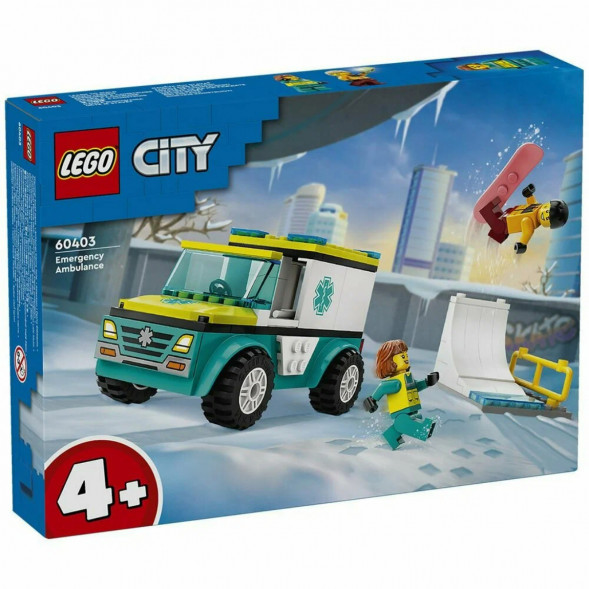 Конструктор LEGO City 60403 Скорая помощь и сноубордист в Перми