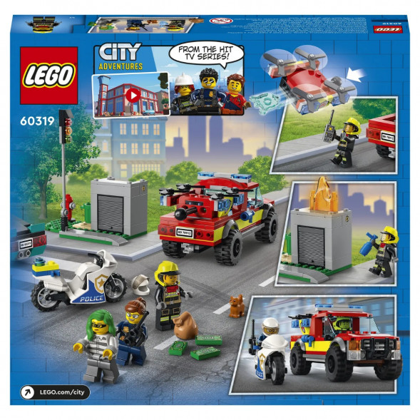 Конструктор LEGO City Fire 60319 Пожарная бригада и полицейская погоня в Перми