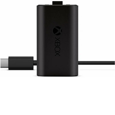 Microsoft Аккумулятор с кабелем зарядки USB Type-C для геймпада Xbox Series S/Series X/One, черный в Перми