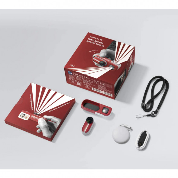 Экшн-камера Insta360 Go 3S Retro Bundle Special Edition 128ГБ, Red в Перми