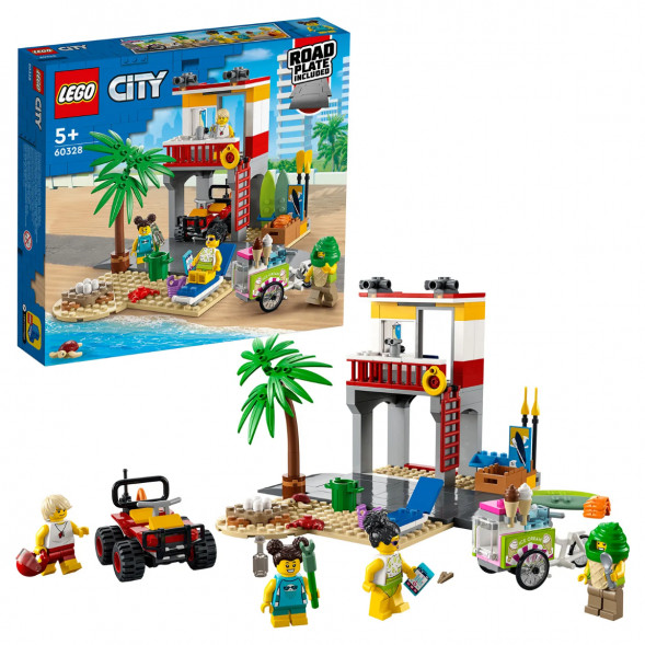 Конструктор LEGO City 60328 Пост спасателей на пляже в Перми