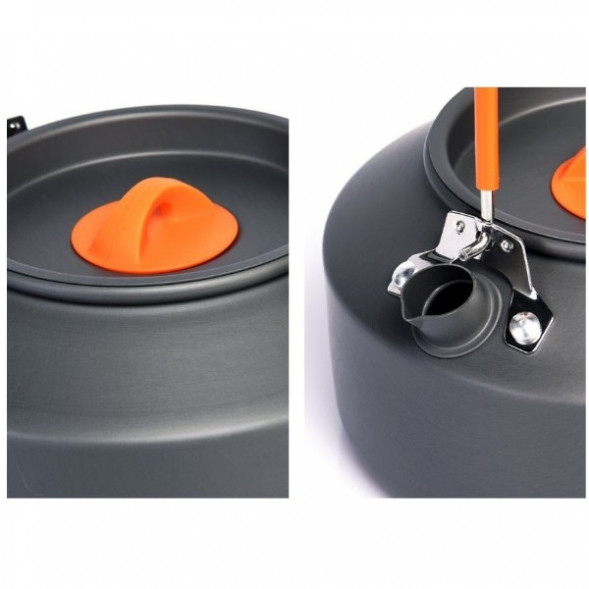 Чайник походный Widesea 1 литр, темно-серый в Перми