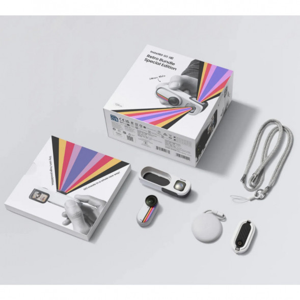 Экшн-камера Insta360 Go 3S Retro Bundle Special Edition 128ГБ, White в Перми