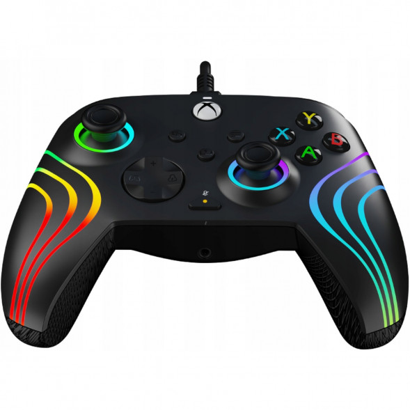 Геймпад проводной PDP для Xbox Afterglow Wave, Black в Перми