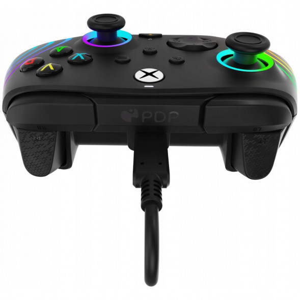 Геймпад проводной PDP для Xbox Afterglow Wave, Black в Перми