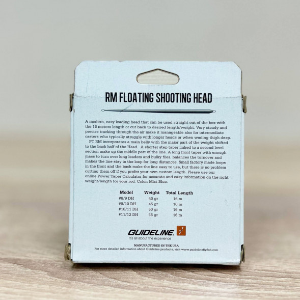 Рыболовная леска Guideline Power Taper RM Float #9/10, 16m, 45gm, Mist Blue в Перми