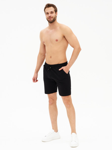 Шорты мужские трикотажные, черный, XL в Перми