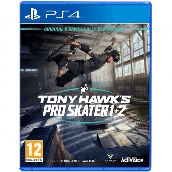 Игра Tony Hawk&amp;#039;s Pro Skater 1 + 2 [PS4, английская версия] в Перми