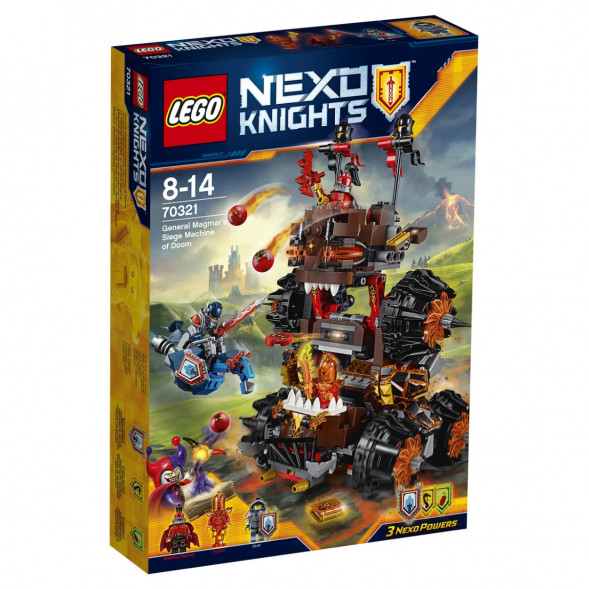 Конструктор LEGO Nexo Knights 70321 Роковое наступление Генерала Магмара в Перми