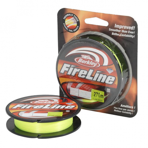 Леска Berkley FireLine 0,1mm 5,9kg 270m, Flame Green (зелёный неон) в Перми