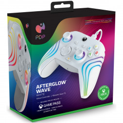 Геймпад проводной PDP для Xbox Afterglow Wave, White