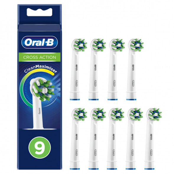 Насадки на зубные щетки Oral-B Cross Action, 9 шт. в Перми