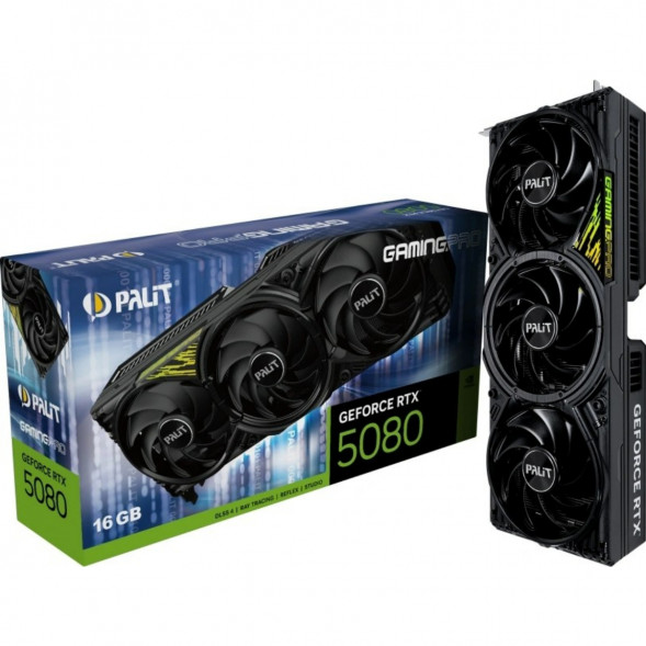 Видеокарта NVIDIA GeForce RTX 5080 Palit GamingPro V1 16GB (NE75080019T2-GB2031Y) в Перми