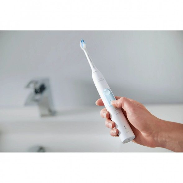 Электрическая звуковая зубная щетка Philips Sonicare ProtectiveClean 4500, White в Перми