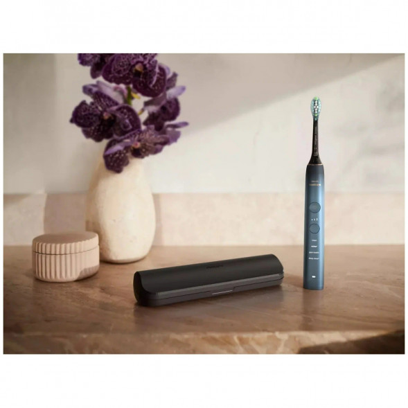 Электрическая звуковая зубная щетка Philips Sonicare DiamondClean 9000 HX9911/88, темно-синий в Перми