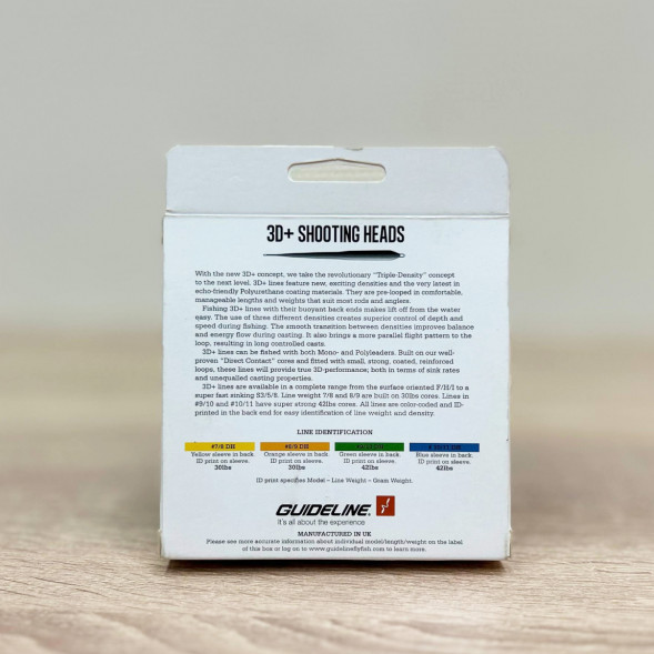 Рыболовная леска Guideline Power Taper 3D+ #37765 8/9 DH, Green в Перми