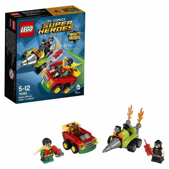 Конструктор LEGO Super Heroes 76062 Робин против Бэйна в Перми