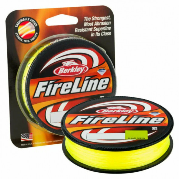 Леска Berkley FireLine 0,25mm 17,5kg 270m, Flame Green (желтый неон) в Перми
