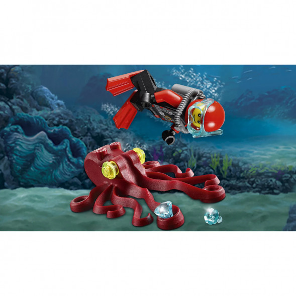 Конструктор LEGO City Deep Sea Explorers 60090 Глубоководный скутер в Перми