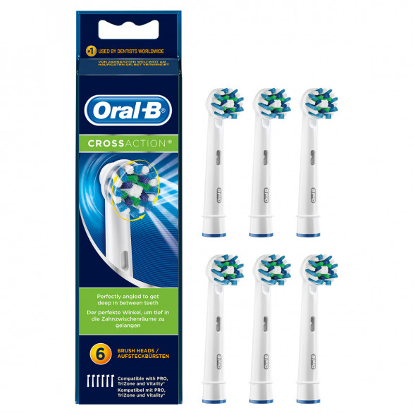 Насадки на зубные щетки Oral-B Cross Action, 6 шт. в Перми