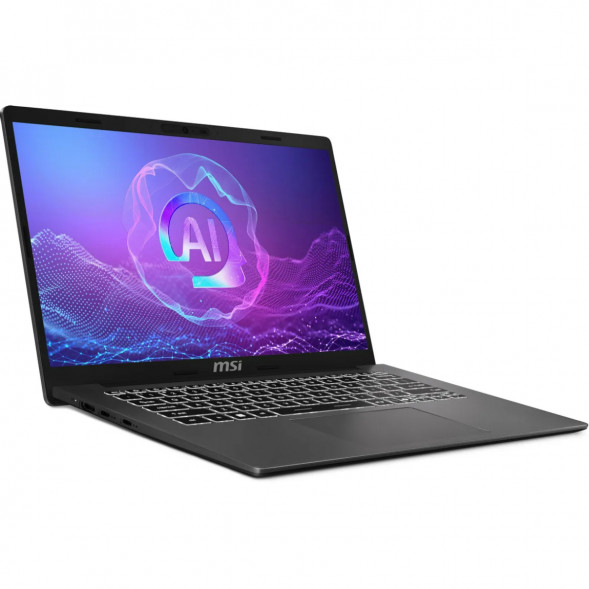 Ноутбук MSI Modern A14 AI+ F3HMG-041XRU (14&amp;quot;, IPS, AMD Ryzen AI 5 330 2ГГц, 4 ядра, 16ГБ DDR5, 512ГБ SSD, AMD Radeon 820M, без ОС), серый в Перми