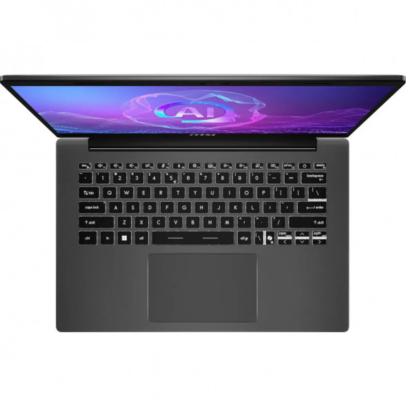 Ноутбук MSI Modern A14 AI+ F3HMG-041XRU (14&amp;quot;, IPS, AMD Ryzen AI 5 330 2ГГц, 4 ядра, 16ГБ DDR5, 512ГБ SSD, AMD Radeon 820M, без ОС), серый в Перми