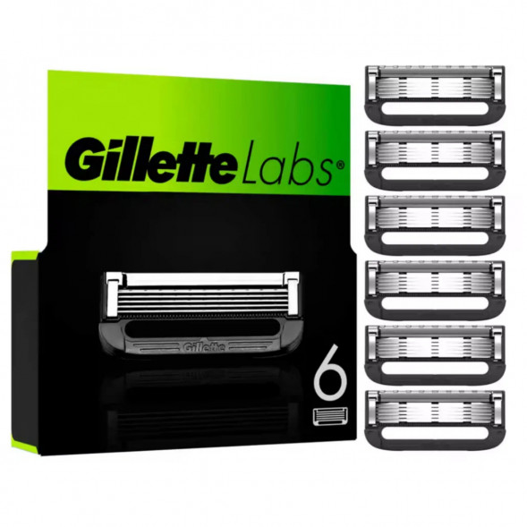 Лезвия для бритвы Gillette Labs, 6 шт. в Перми