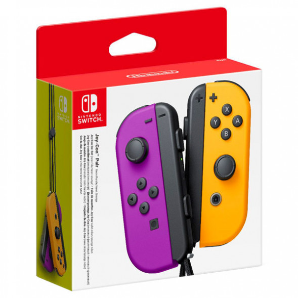 Геймпад Nintendo Switch Joy-Con controllers Duo, фиолетовый/оранжевый в Перми