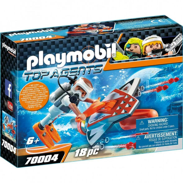 Конструктор Playmobil Top Agents 70004 Подводное крыло шпионской команды в Перми