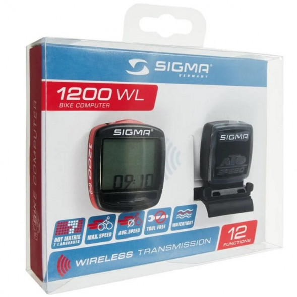 Велокомпьютер беспроводной 12 функций Sigma BC 1200 WL в Перми