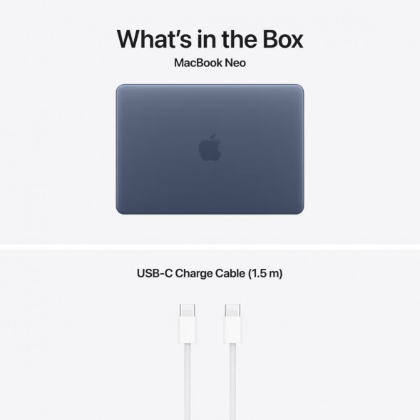 Ноутбук Apple MacBook Neo MHFG4 (A18 Pro 5-Core GPU, 8/512GB), Синий/Indigo в Перми
