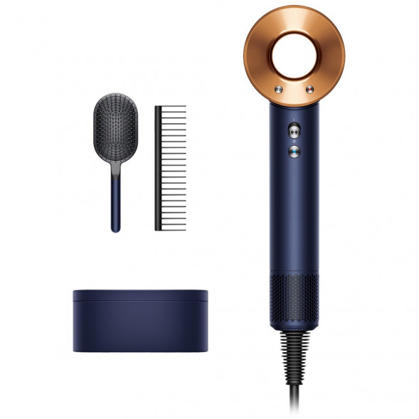 Фен Dyson Supersonic HD07 с набором расчесок, синий/медный в Перми
