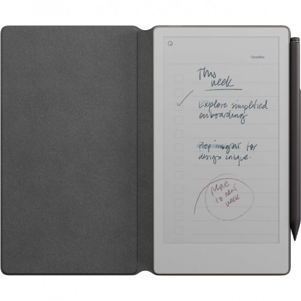 Графический планшет reMarkable Paper Pro Move + Стилус MarkerPlus + Чехол BookFolio Premium Leather, Black в Перми