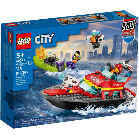 Конструктор LEGO City 60373 &amp;quot;Пожарно-спасательная лодка&amp;quot;, 144 деталей в Перми