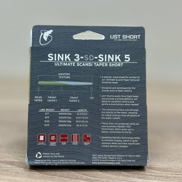 Рыболовная леска Scientific Anglers UST Short St-9/10-S3/S5 Sink 3-CD-Sink 5 125420 в Перми