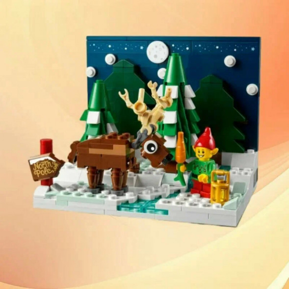 Конструктор LEGO 40484 Перед домом Деда Мороза в Перми