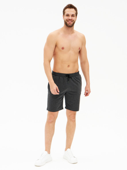 Шорты мужские трикотажные, серый, XXXL в Перми
