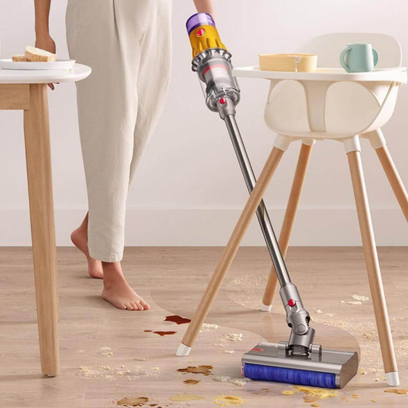 Пылесос Dyson V12S Detect Slim Submarine SV46, Yellow/Nickel в Перми